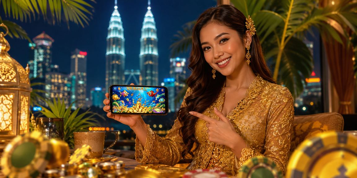 Permainan memancing santai bergaya kebaya Kuala Lumpur