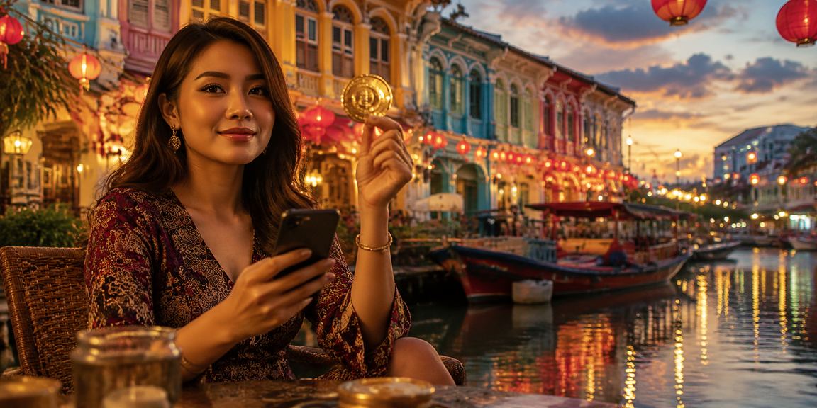 Pemain Baccarat menikmati kasino mudah alih di Penang bergaya tempatan