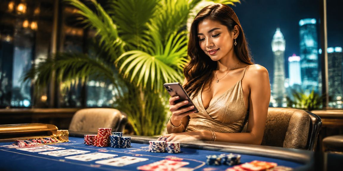 Suasana meja Baccarat mewah bergaya Selangor
